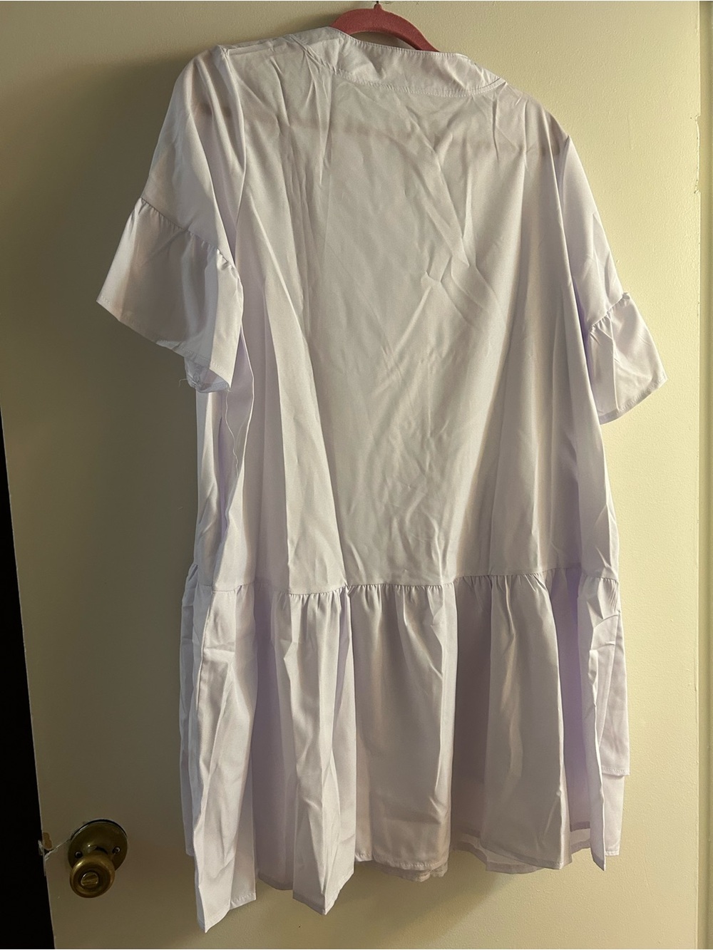 White shirt dress with pockets